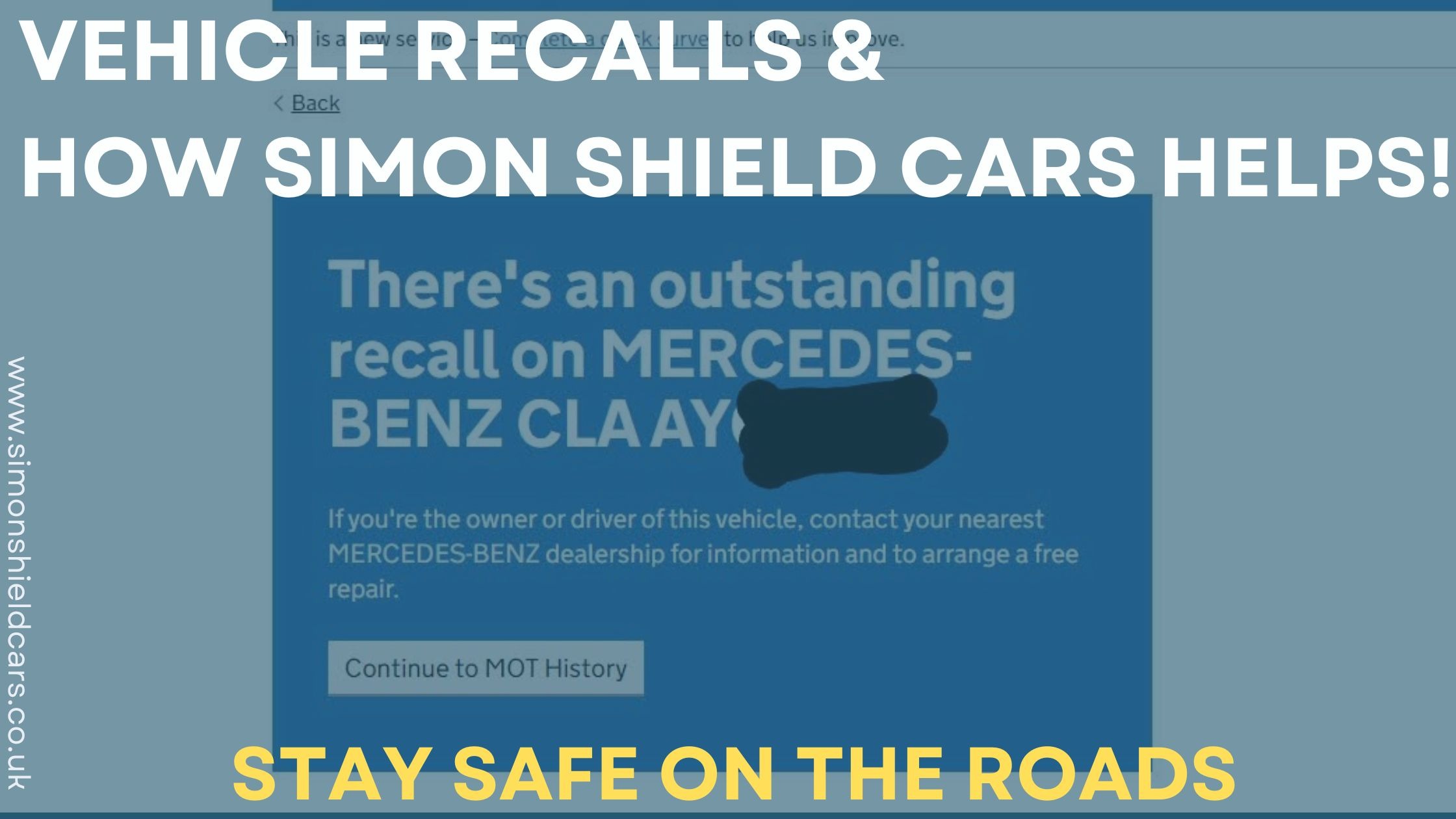 Stay safe on the road: Vehicle recalls & How Simon Shield Cars Helps!