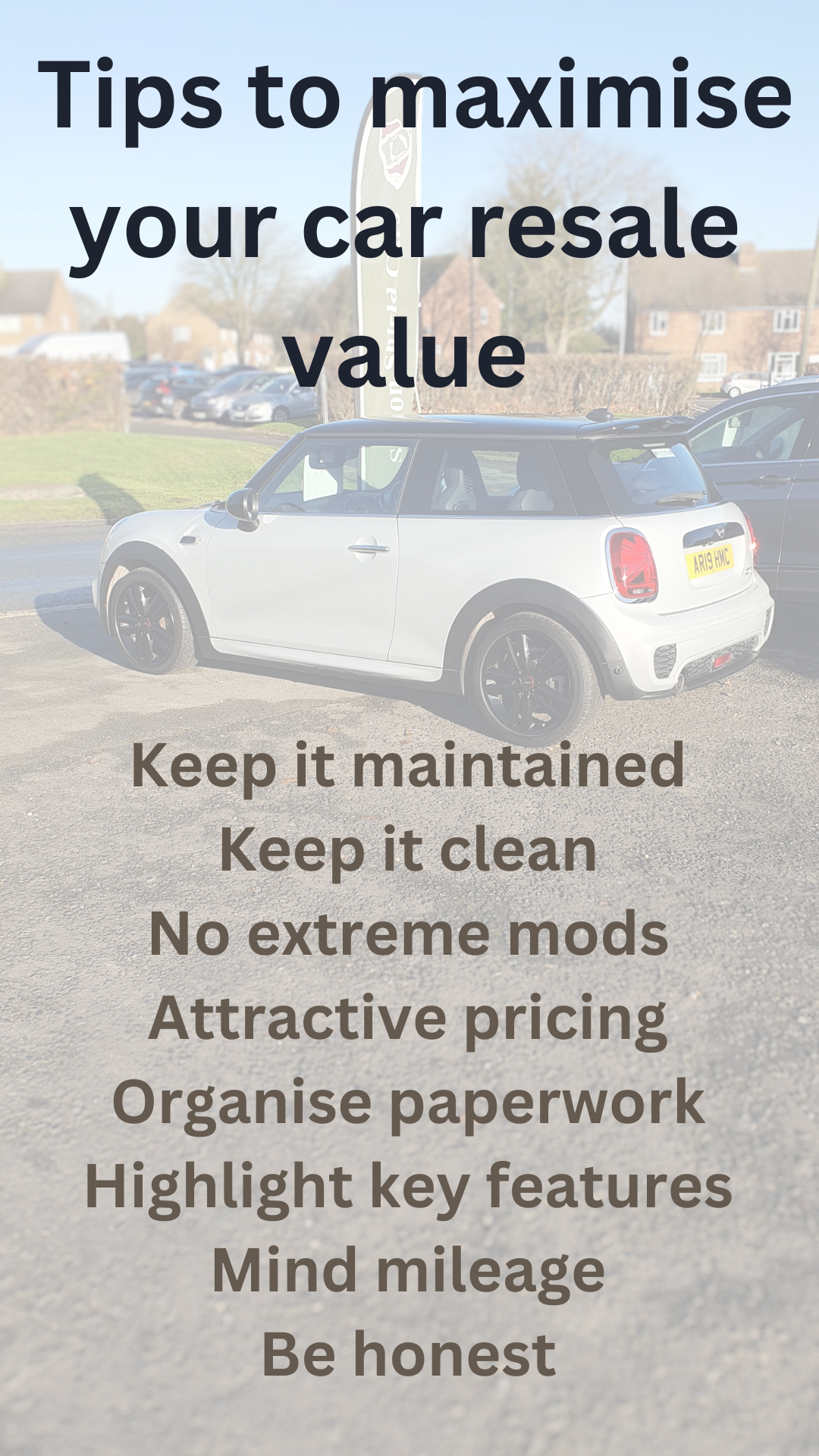 How to maximise your cars resale value